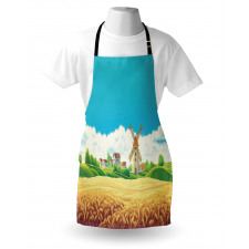 Countryside Wheat Field Apron