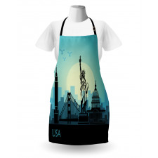 USA Skyscrapers City Skyline Apron