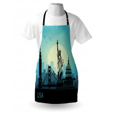 USA Skyscrapers City Skyline Apron