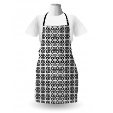 Monochrome Vintage Motif Apron