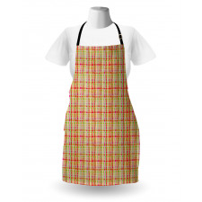 Vivid Modern Grunge Lines Apron