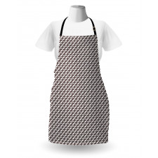 Monochrome Floral Hexagons Apron