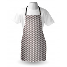 Monochrome Floral Hexagons Apron