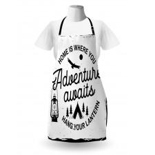 Tent and Trees Art Apron