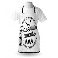 Tent and Trees Art Apron