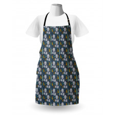 Leafy Branches Dot Herbs Apron