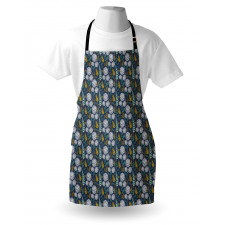 Leafy Branches Dot Herbs Apron