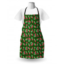 Fresh Fruits on Zigzag Art Apron