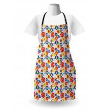 Flowers in Colorful Tones Apron