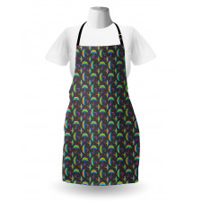 Ornate Rainbow Umbrellas Apron