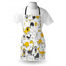 Childish Funny Animals Apron