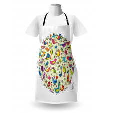 Vivid Little Birds Apron