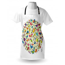 Vivid Little Birds Apron