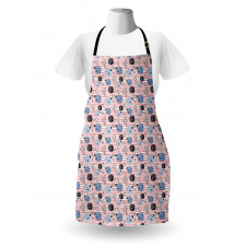 Fish and Bubbles on Stripes Apron