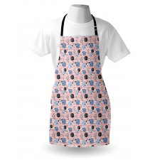 Fish and Bubbles on Stripes Apron