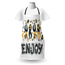 Enjoy Dancing Women Desserts Apron