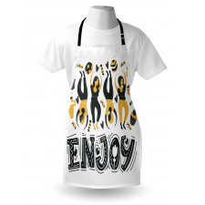 Enjoy Dancing Women Desserts Apron