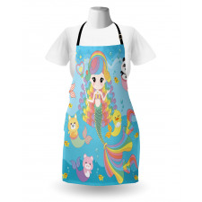 Funky Underwater Characters Apron