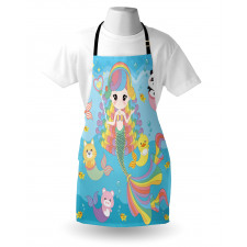 Funky Underwater Characters Apron