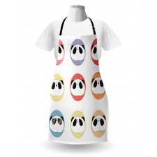 Round with Animal Faces Fun Apron