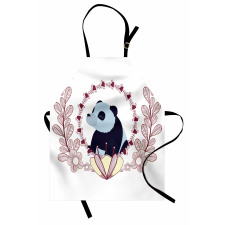 Fluffy Mammal and Flowers Apron