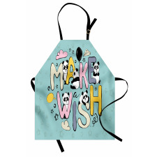 Whimsical Calligraphic Design Apron