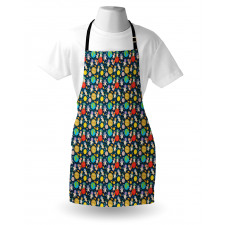 Funny Astronauts Floating Apron