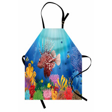 Colorful Marine Scenery Apron