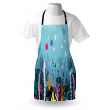 Seaweed Algae and Coral Apron