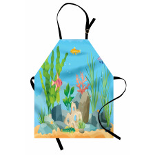 Exotic Fish and Seaweed Apron