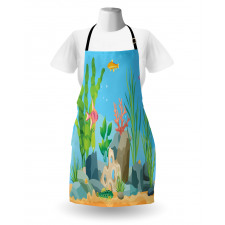 Exotic Fish and Seaweed Apron