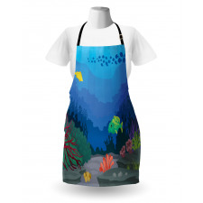 Oceanic Seaweed Seascape Apron