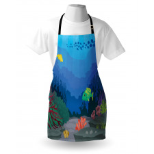 Oceanic Seaweed Seascape Apron