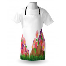 Flowers on Grass Apron