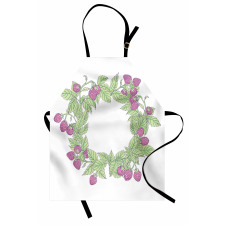 Raspberry Wreath Apron