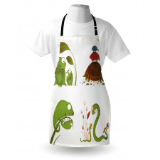 Snake Frog Ninja Reptile Apron