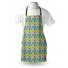 Colorful Polka Dot Animal Apron