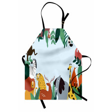 Wild Fauna and Exotic Leaves Apron