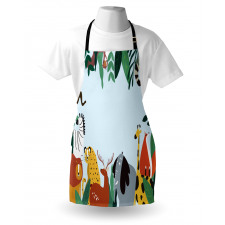 Wild Fauna and Exotic Leaves Apron