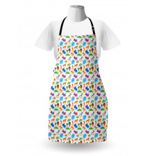 Zoo Childish Cartoon Image Apron