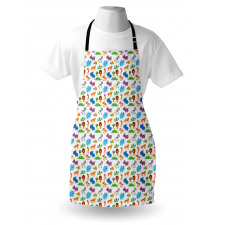 Zoo Childish Cartoon Image Apron