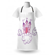 Dreamy Fortress Clouds Art Apron