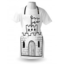 Monochrome Fortress Gate Apron