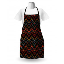 Ethnical Zigzag Chevron Art Apron