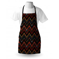 Ethnical Zigzag Chevron Art Apron