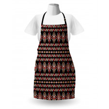 Folk Art Triangles Patchwork Apron