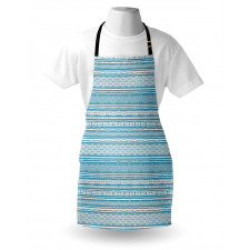 Horizontal Strips and Zigzags Apron