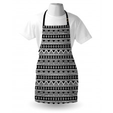 Monochrome Aboriginal Motifs Apron