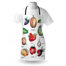 Sketchy Hand Drawn Items Apron