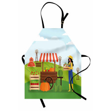 Farmer Selling Products Apron